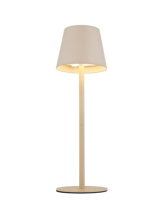 Globo Lighting Table Lamp with Beige Shade and Base