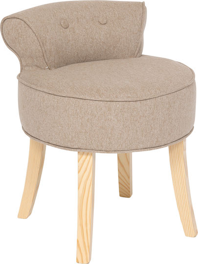 Σκαμπό Σαλονιού A-s Firmin Beige 46x49x58εκ. Σκαμπό Σαλονιού A-s Firmin Beige 46x49x58εκ.