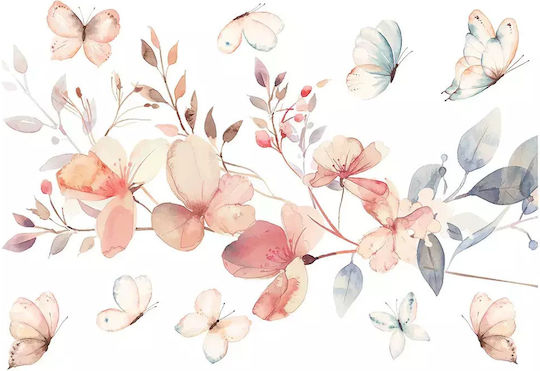Flowering Vintage Branch Wall Stickers 44242