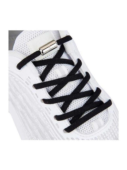 Smart Elastic Shoelaces Metal Clip Black Color
