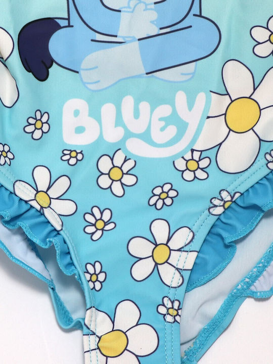 Bluey Παιδικό Μαγιό Ολόσωμο Γαλάζιο