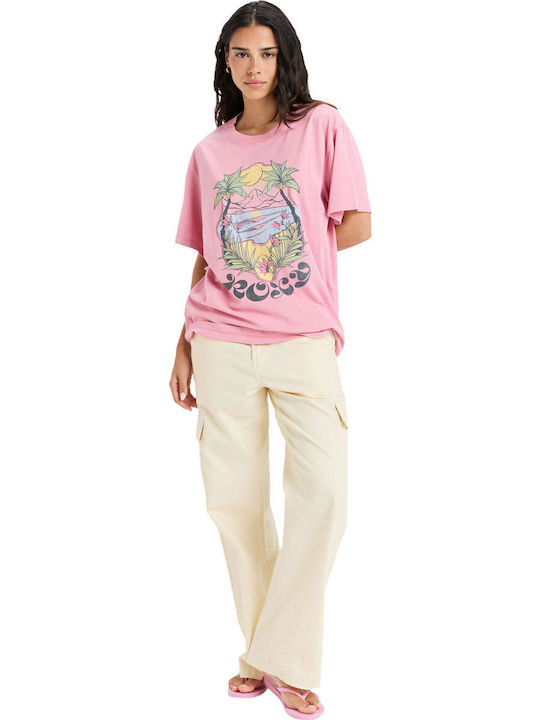 Sunnyoversize Women's Blouse Cotton Discreet Mauve