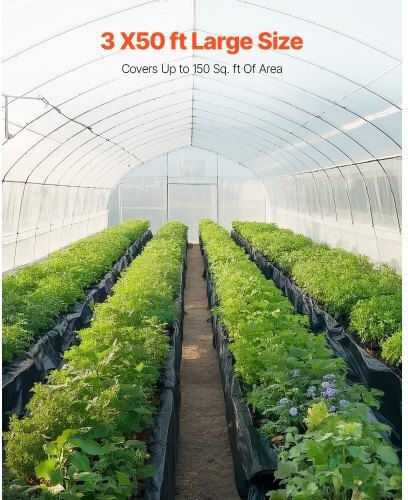Vevor SLM3FT50FT4MJCMKQV0 Геотекстил Земно Покритие 15.24x50м Черен