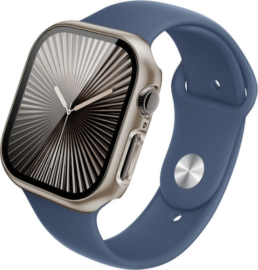 Apple Watch Series 10 46mm Imak Built-in Watch Case Film Titanium Gold