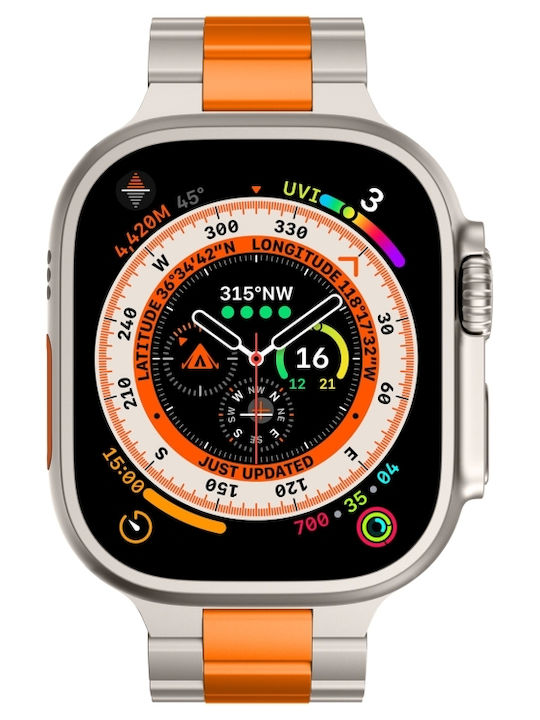 Apple Watch Series 10 Titanium Alloy Three-Bead Watch Rim 46 Mm Orange Titanium