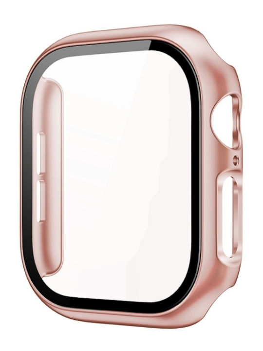 Carcasă cu film încorporat Imak pentru Apple Watch Series 10 46mm Rose Gold