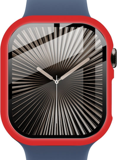 Apple Watch Series 10 46mm Imak Built-in Watch Case Film Red