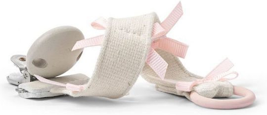 Elodie Details Лента за биберон All About Bows от Текстил Сребрист