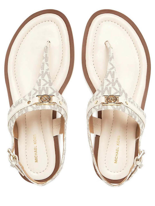 Women's Flat Sandals in White Color