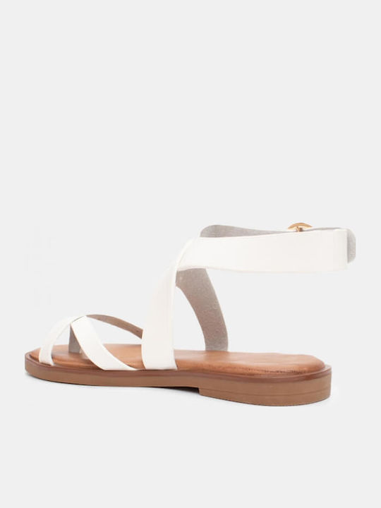 Sandale Casual Damă Albe