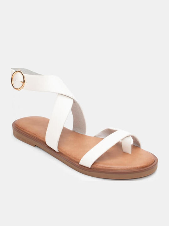 Sandale Casual Damă Albe