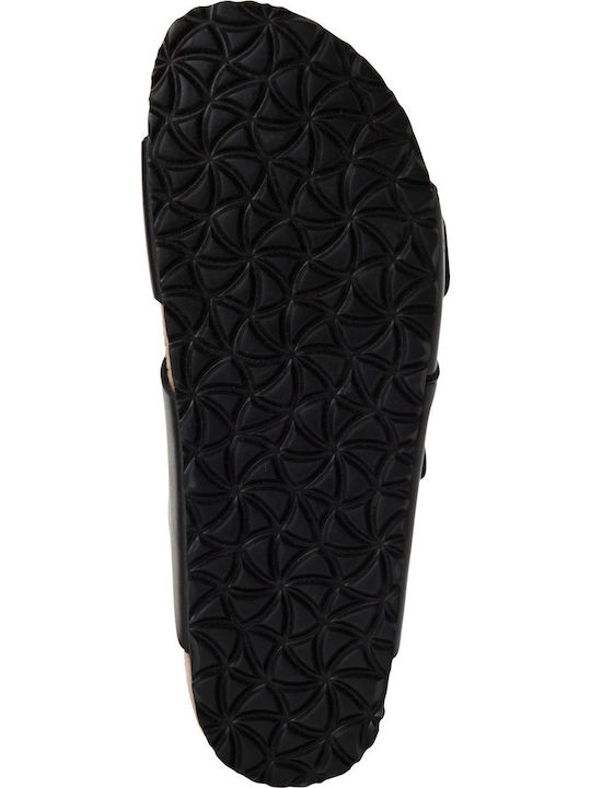 Women's Flat Sandals in Black Color