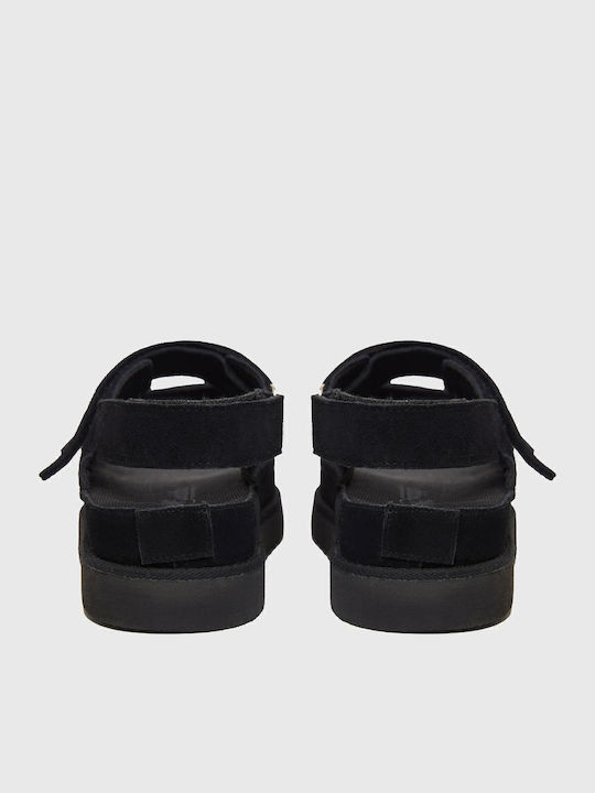 Women's Flat Sandals in Black Color
