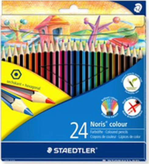 Staedtler Noris Colour C24 Ξυλομπογιές Σετ 24 χρώματα