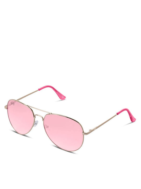 Twig Pennac Sonnenbrillen Rosa mit Metallischem Rahmen