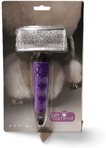 Pet Camelot Slicker Brush Large for Misc Hair Lengths for Coat Grooming