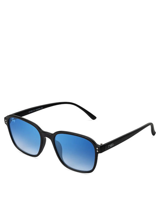 Twig Signac Unisex Sunglasses with Blue Plastic Frame and Blue Lens SIG02