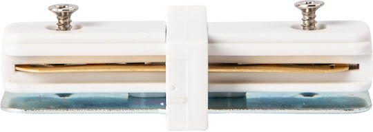 Weißer gerader Verbinder für 1-Phasen-Schiene