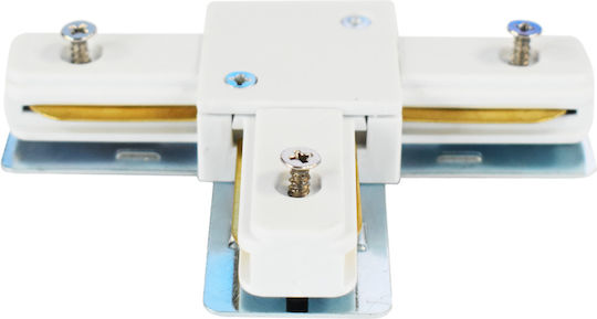 White T Track Connector 1-circuit