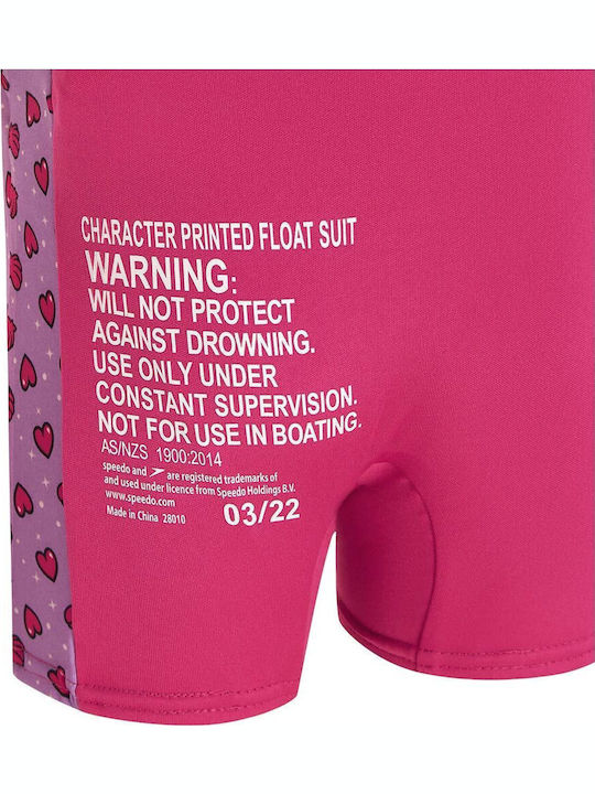 Speedo Printed Kinder Badeanzug Einteilig Fuchsie