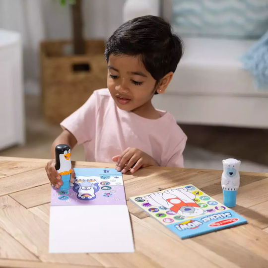 Melissa & Doug Children's Craft Sticker WOW! Value Pack 2 Activity Books with 2 Sticker Stamps, Winter for Children 3 Years