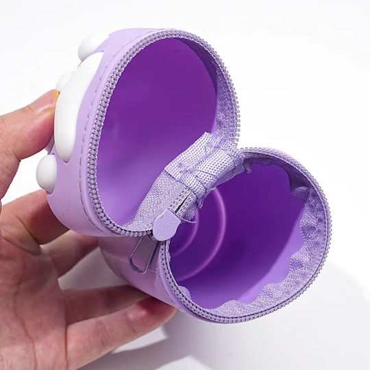 Starrydrip Starrydrip Purple Silicone Cylinder Pencil Case