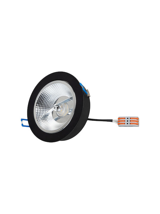 Eko Light Spot Încorporat cu Soclu GU10 Negru 1buc