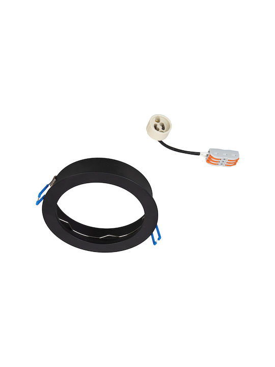Eko Light Spot Încorporat cu Soclu GU10 Negru 1buc
