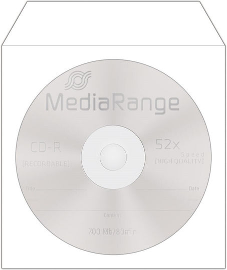 MediaRange CD/DVD Sleeve White 100pcs