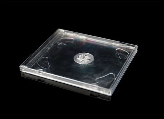 Media Center Case with 2 Trays Transparent