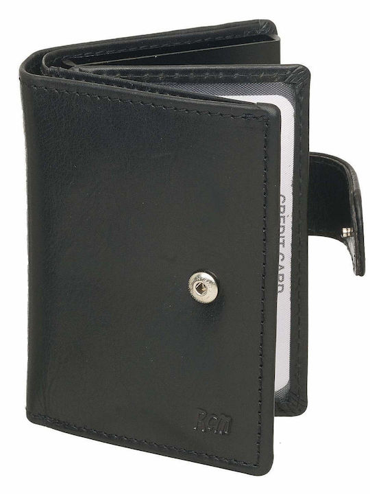 Кожен Мъжки Портфейл С RFID Черен
