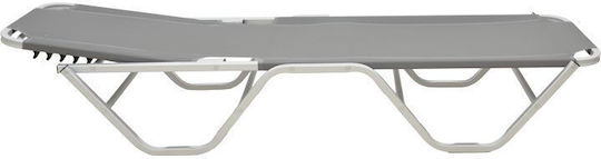 Pakketo Dessie Șezlong De Plajă Gri Din Aluminiu 56x188x30cm