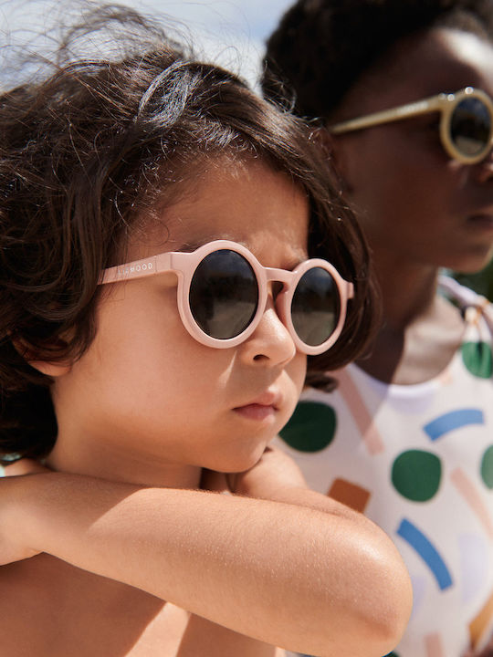 Liewood Round Kids Sunglasses with Polarized Lenses Pink for 1-3 Years