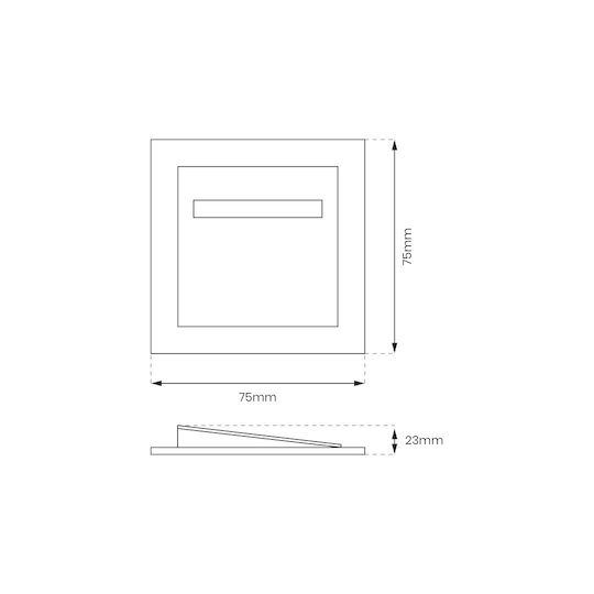 Eko Light Proiector de exterior montat pe perete LED cu Alb Natural Lumină