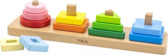 Viga Toys Παιχνίδι Στοίβαξης από Ξύλο για 18+ Μηνών