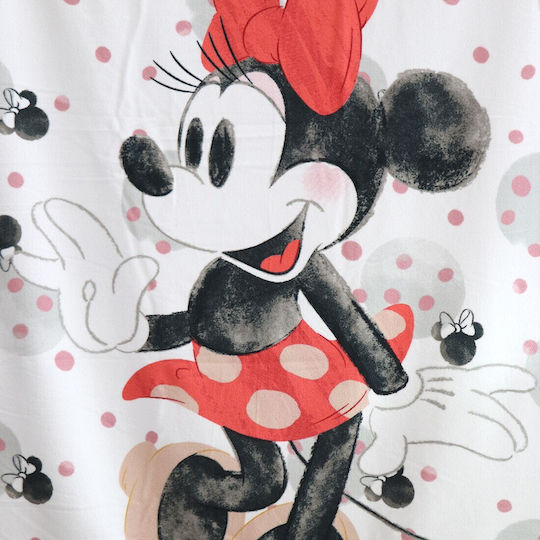 Disney Minnie Mouse Πετσέτα Θαλάσσης Microfiber Fast Dry 90x170εκ Ye37017 Λευκό 70x140εκ
