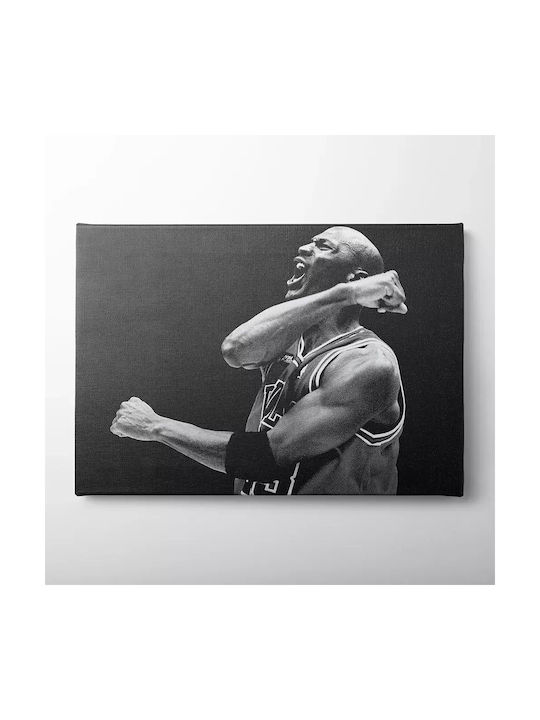 Πίνακας Καμβά Michael Jordan Black White Knv1067 45cm X 65cm