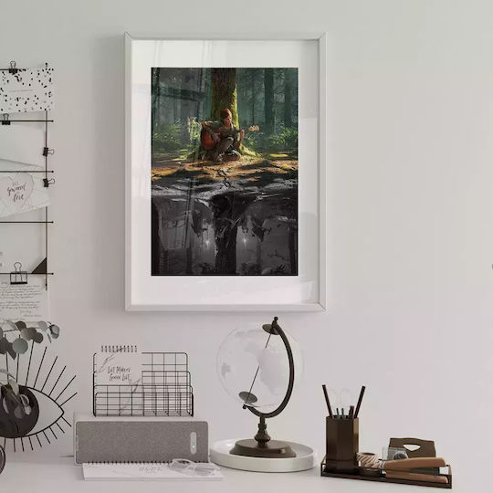 Gaming-Poster Last Us Part 2 Gm2306 40cm x 50cm Schwarzer Holzrahmen
