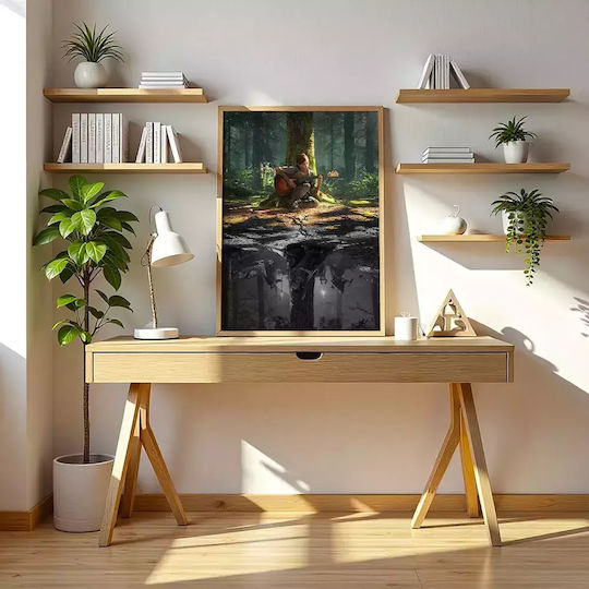 Gaming-Poster Last Us Part 2 Gm2306 40cm x 50cm Schwarzer Holzrahmen