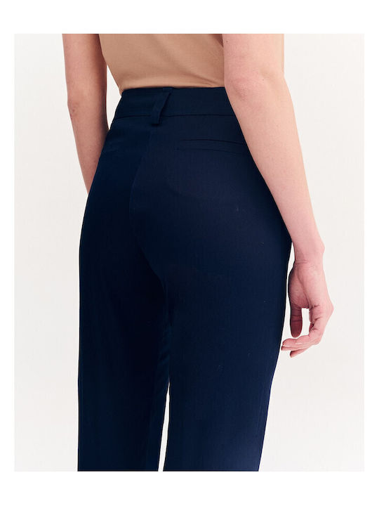 Women's Fabric Trousers Blue