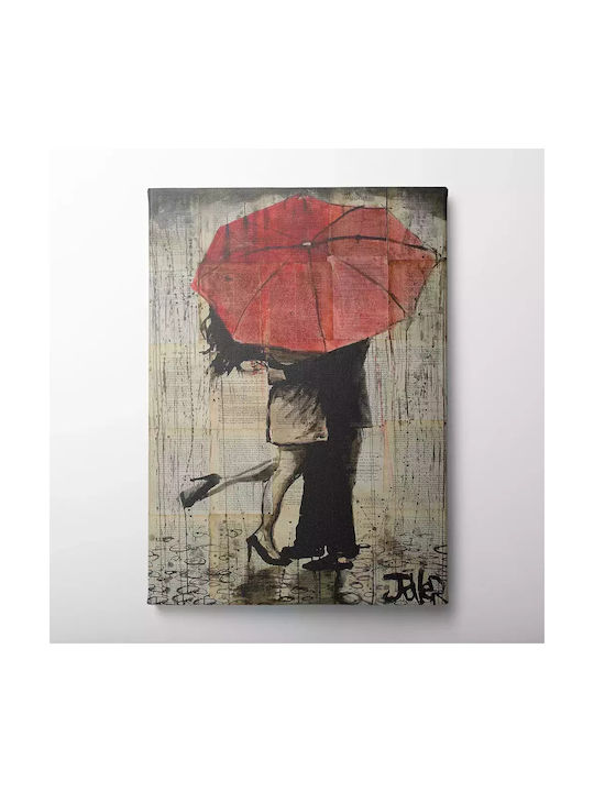 Πίνακας Καμβά Ζευγάρι Ομπρέλα Knv656 45cm X 65cm