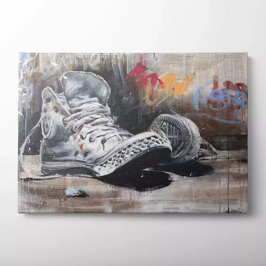 Γκράφιτι Με Παπούτσια σε Καμβά 30x40 cm