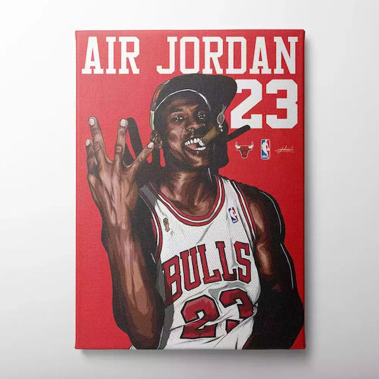 Πίνακας Καμβά Air Jordan 23 X Bulls Knv1598 45cm X 65cm