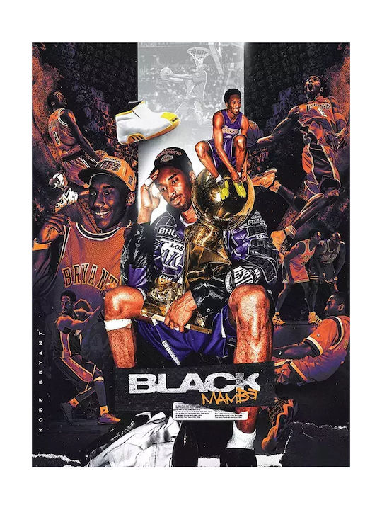 Nba - Kobe Bryant S Frame Wooden 30x40cm