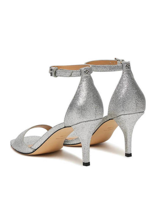 Jaida Heeled Sandals Silver