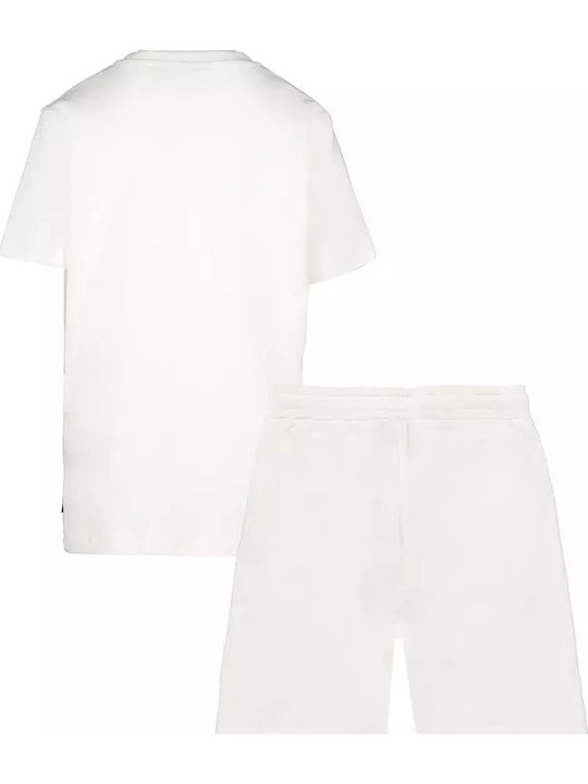 Set Cars Jeans Bermuda Tricou 40885/20 Alb