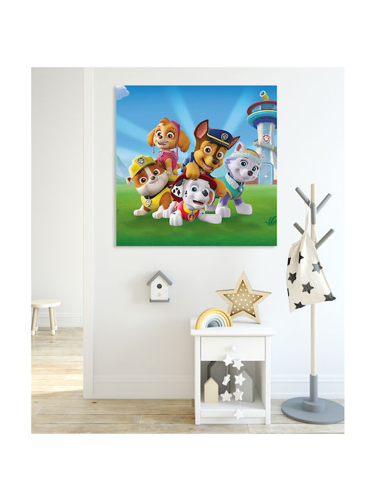 Kids Canvas Wall Painting Paw Patrol 40x40cm