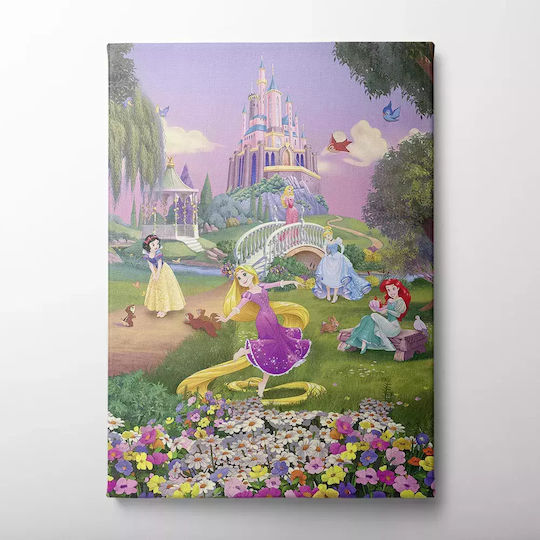 Παιδικός Πίνακας Πριγκίπισσες Disney 65x95εκ.