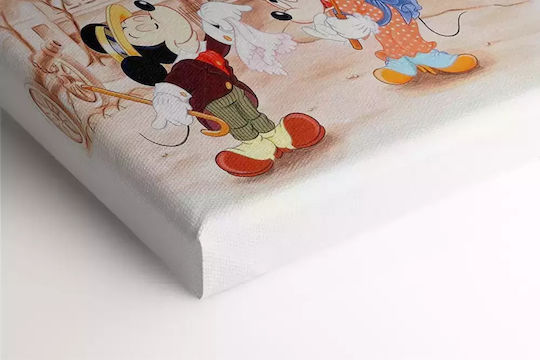 Παιδικός Πίνακας Mickey & Minnie σε Καμβά 65x95εκ.