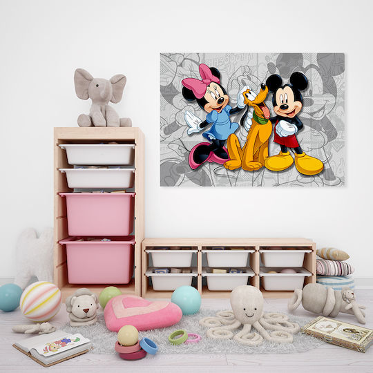 Παιδικός Πίνακας Mickey & Friends σε Καμβά 45x65εκ.